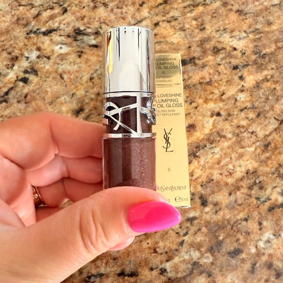 YSL NEW Loveshine Plumping Lip Oil Gloss - Shade 06 Espresso Stardust - Picture 6 of 9